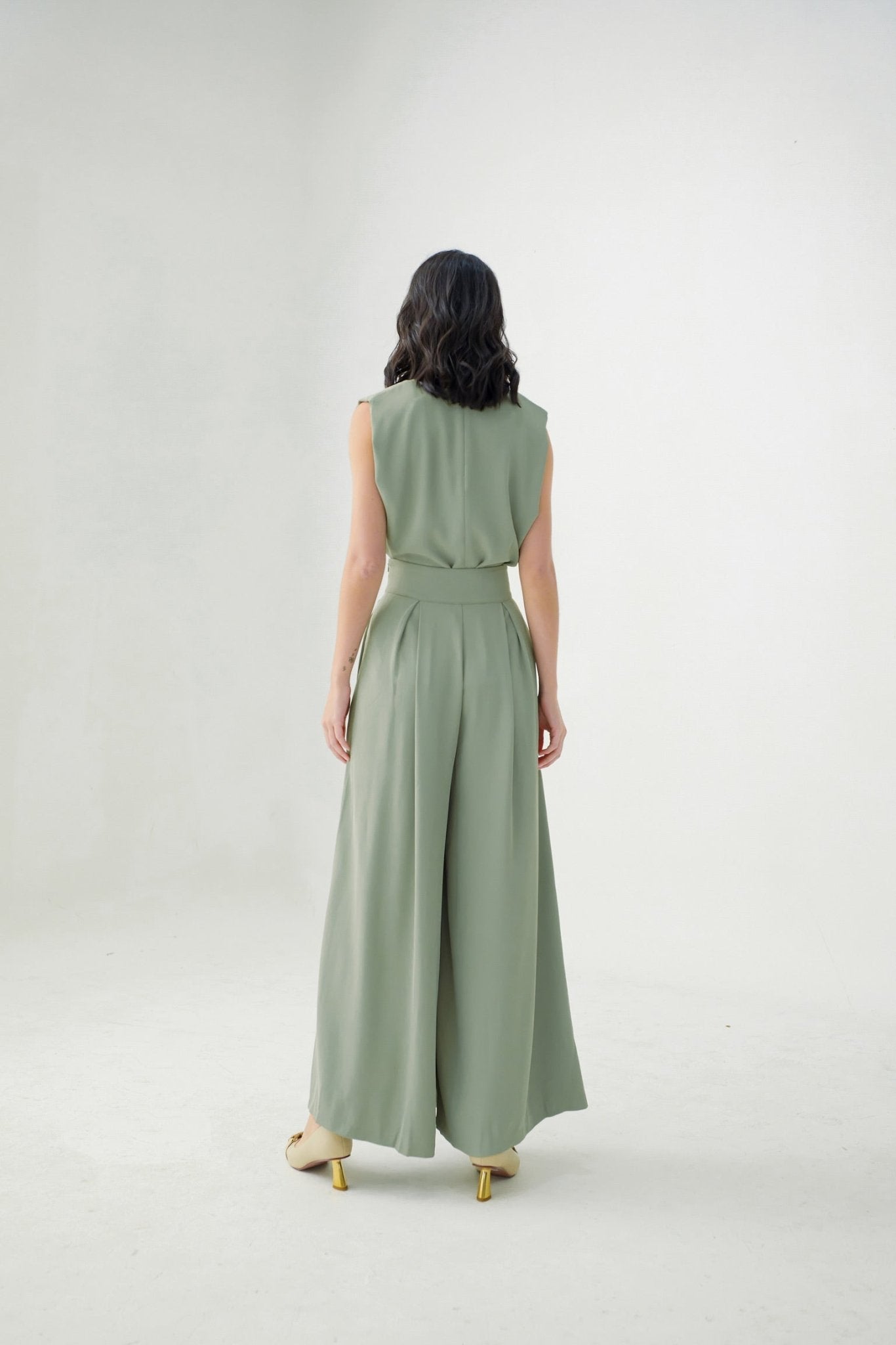 Elyssa Dusty Green Pants - Nimisski