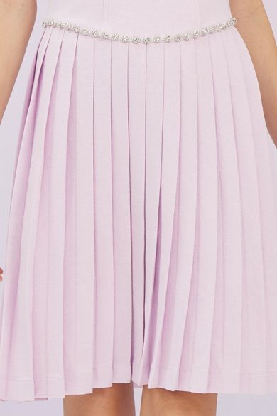 Galyn Lilac Spag Tweed Dress - Nimisski