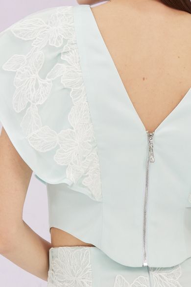 Ancelote Mint Ruffle Top - Nimisski