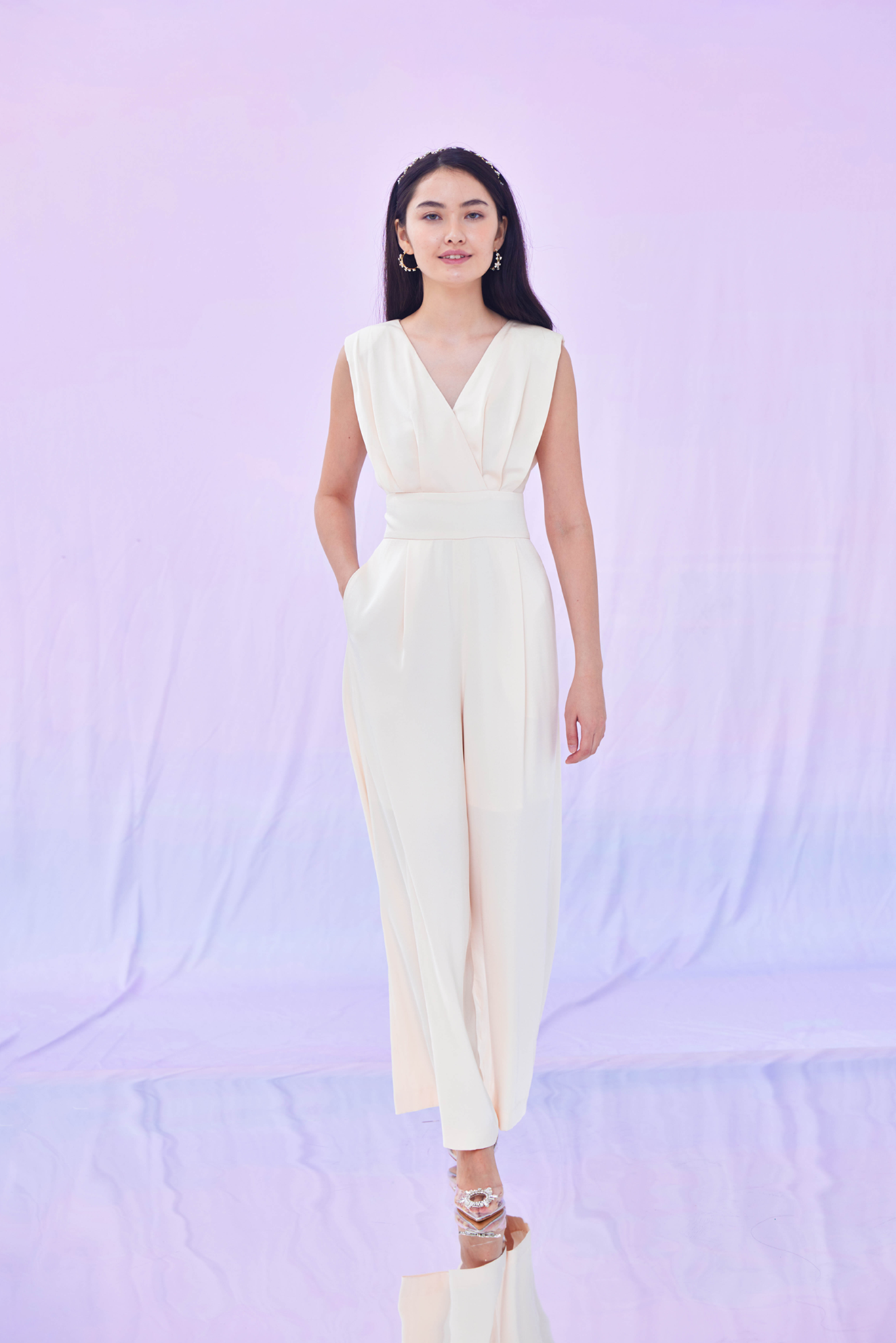 Gerda Beige Jumpsuit