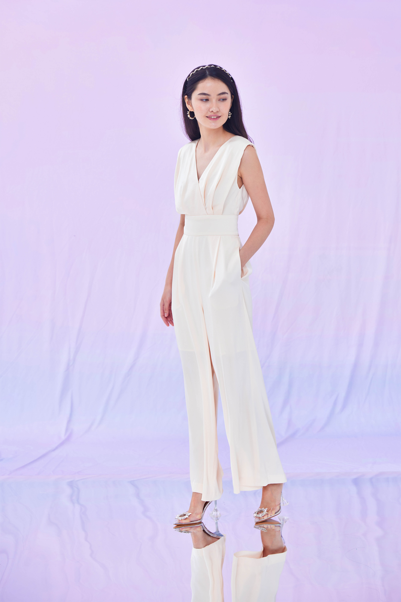 Gerda Beige Jumpsuit