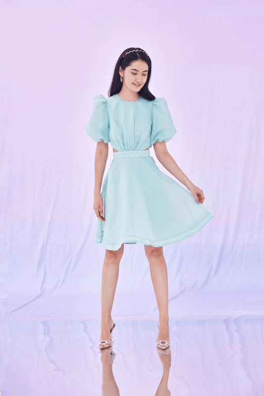 Glennice Green Organza Dress - Nimisski