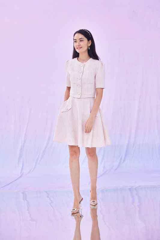 Goldina Pink Tweed Jacket