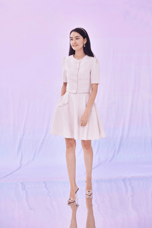 Goldina Pink Tweed Jacket - Nimisski