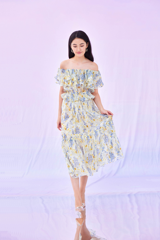 Gertha Blue Wisteria Top