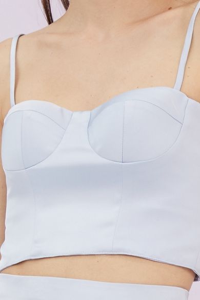Jennifer Light Blue Bustier Top - Nimisski