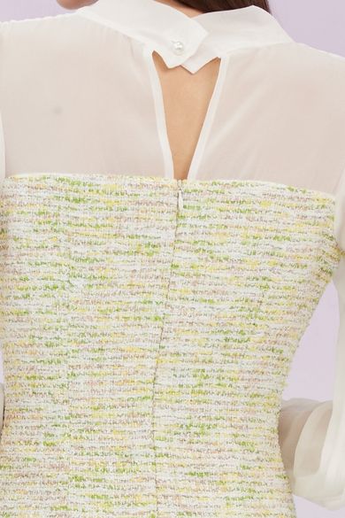 Gabriala Green Tweed Dress - Nimisski