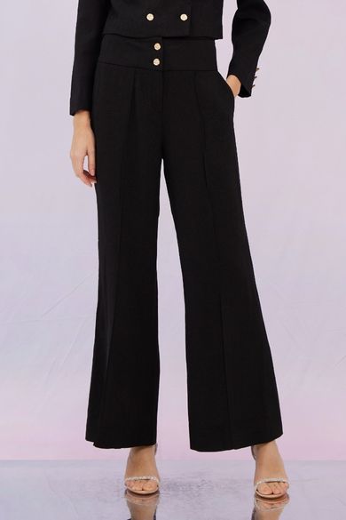 Gillie Black Flare Pants - Nimisski
