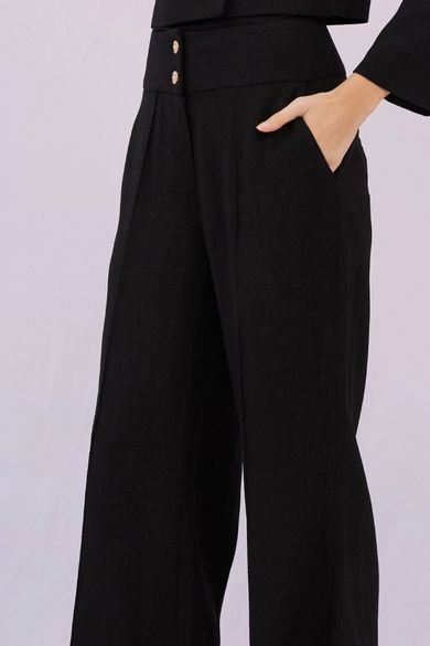 Gillie Black Flare Pants - Nimisski