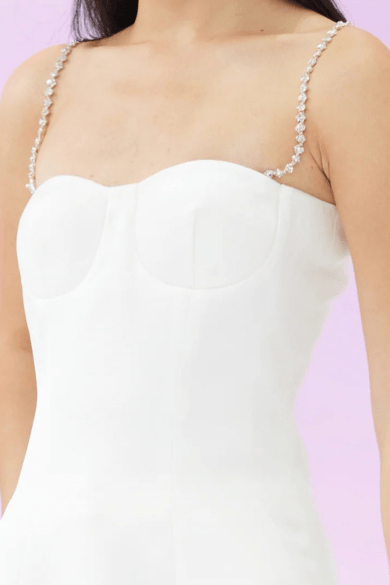 Freya White Bustier Top - Nimisski