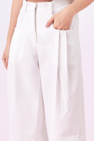 Gavryla White Tweed Pants - Nimisski