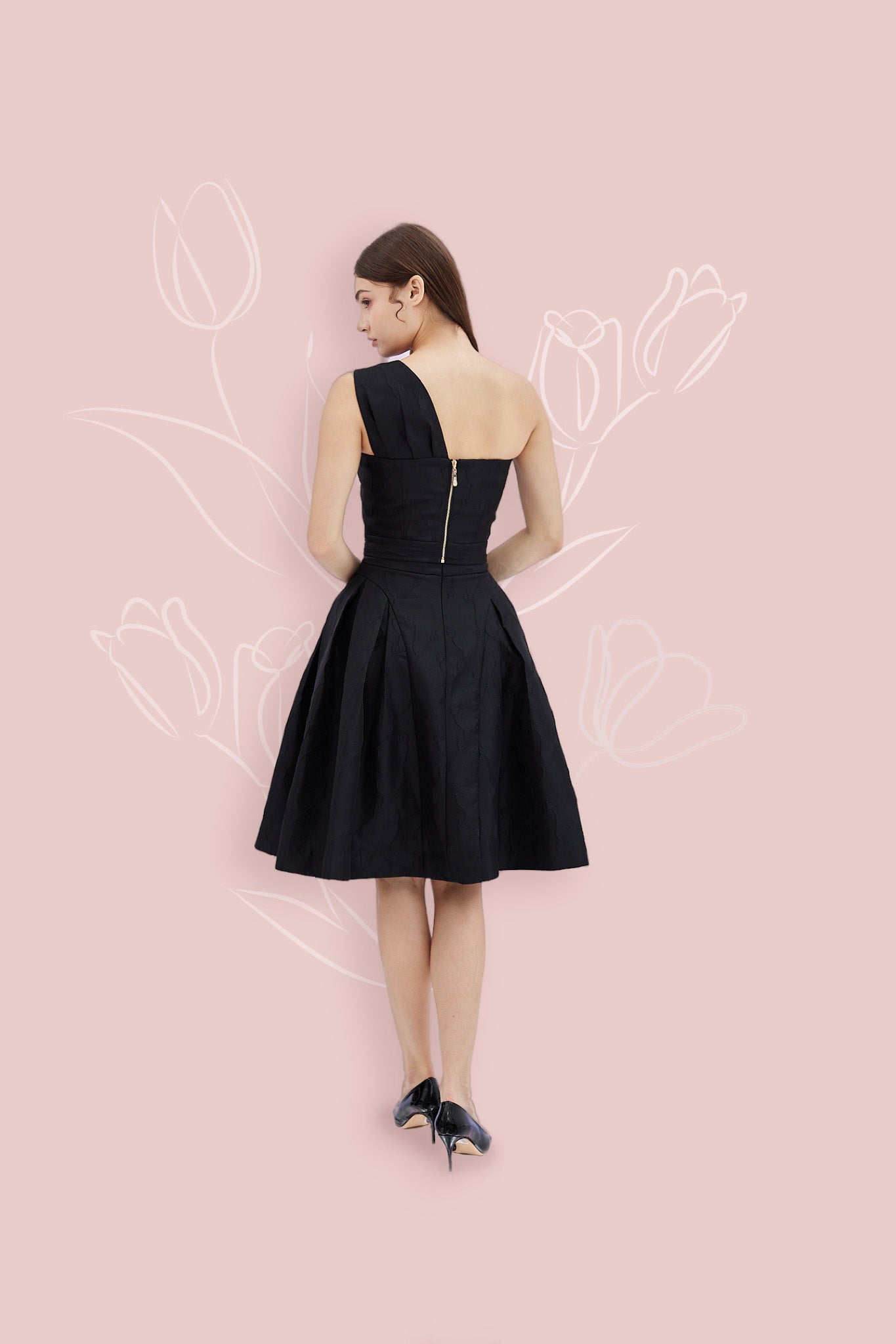 Abrial Black Jacquard Top - Nimisski