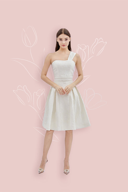 Abrial White Jacquard Top - Nimisski