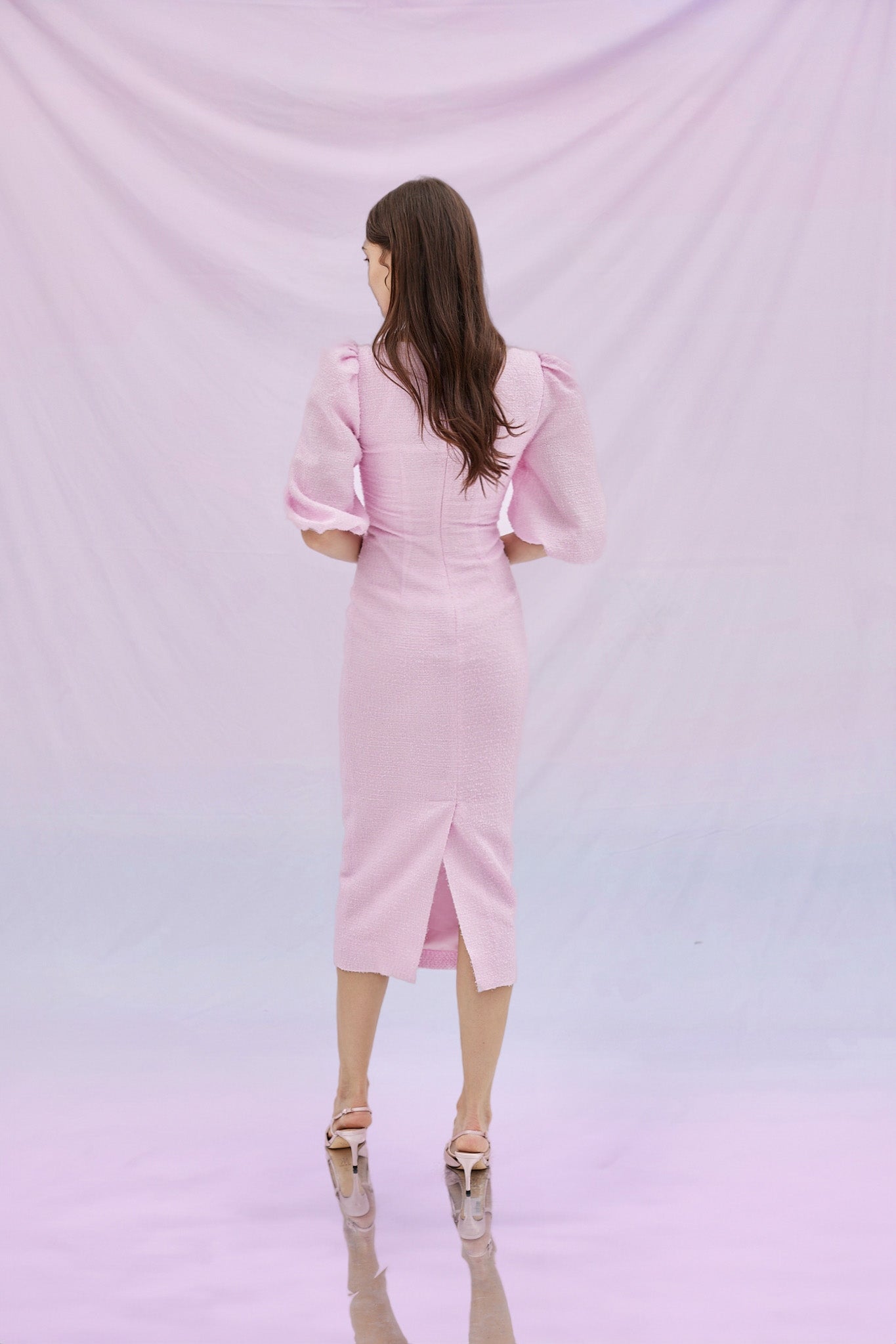 Gardiner Pink Tweed Dress