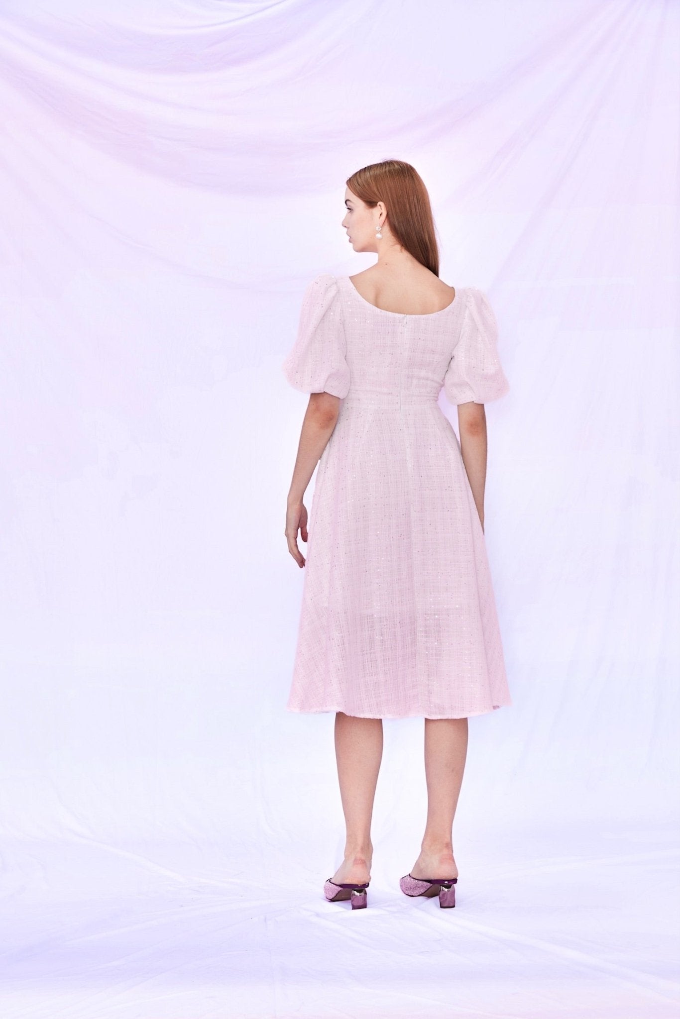 Frannie Sequins Pink Dress - Nimisski