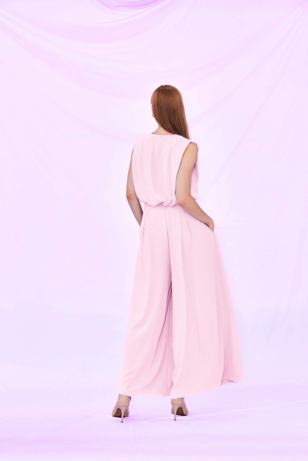 Elyssa Pink Sleeveless Top