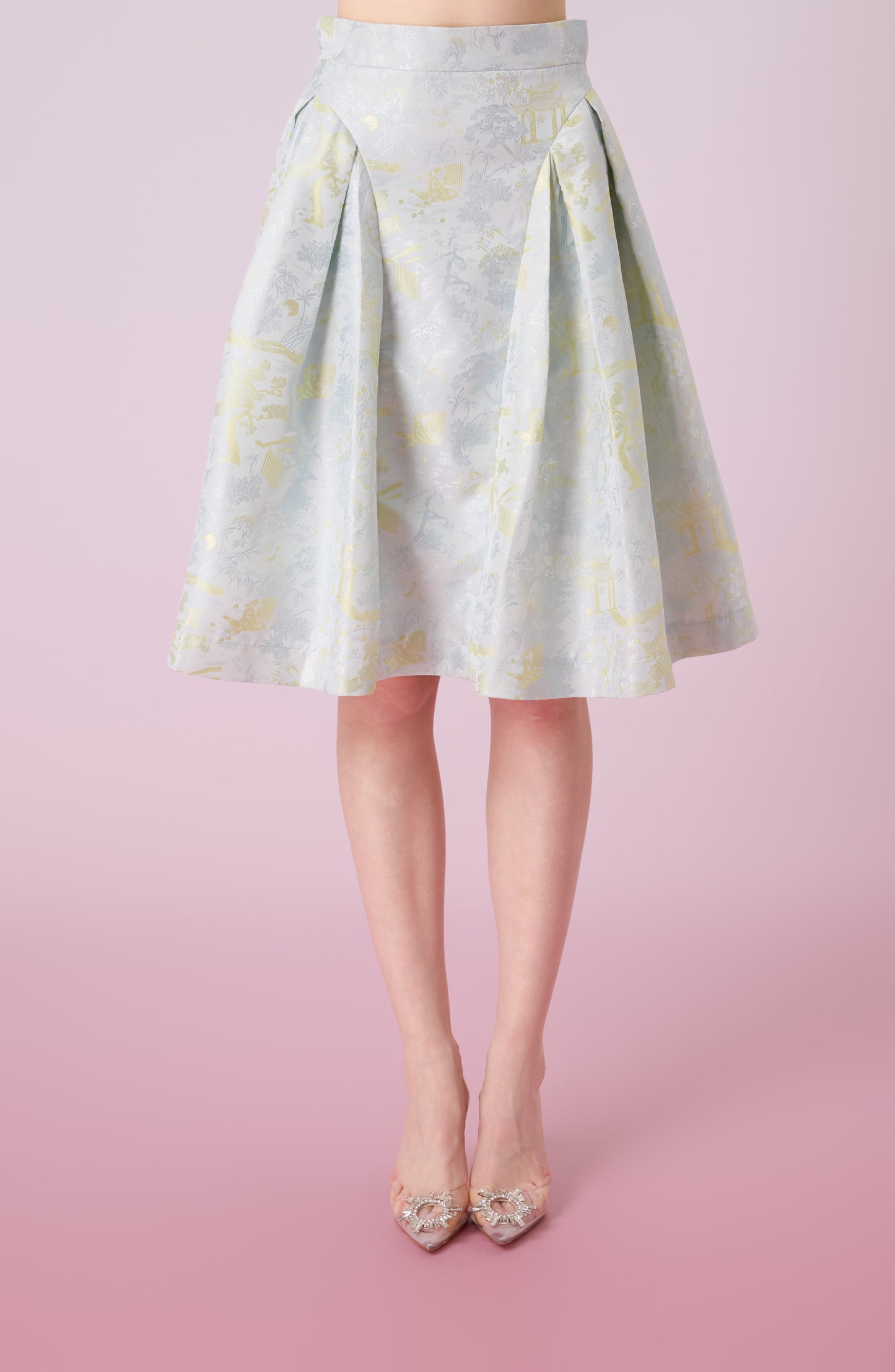 Josette Green Pleated Skirt
