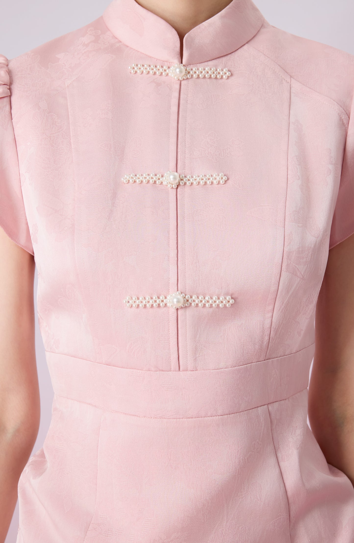 Gezelle Pink Cheongsam Dress