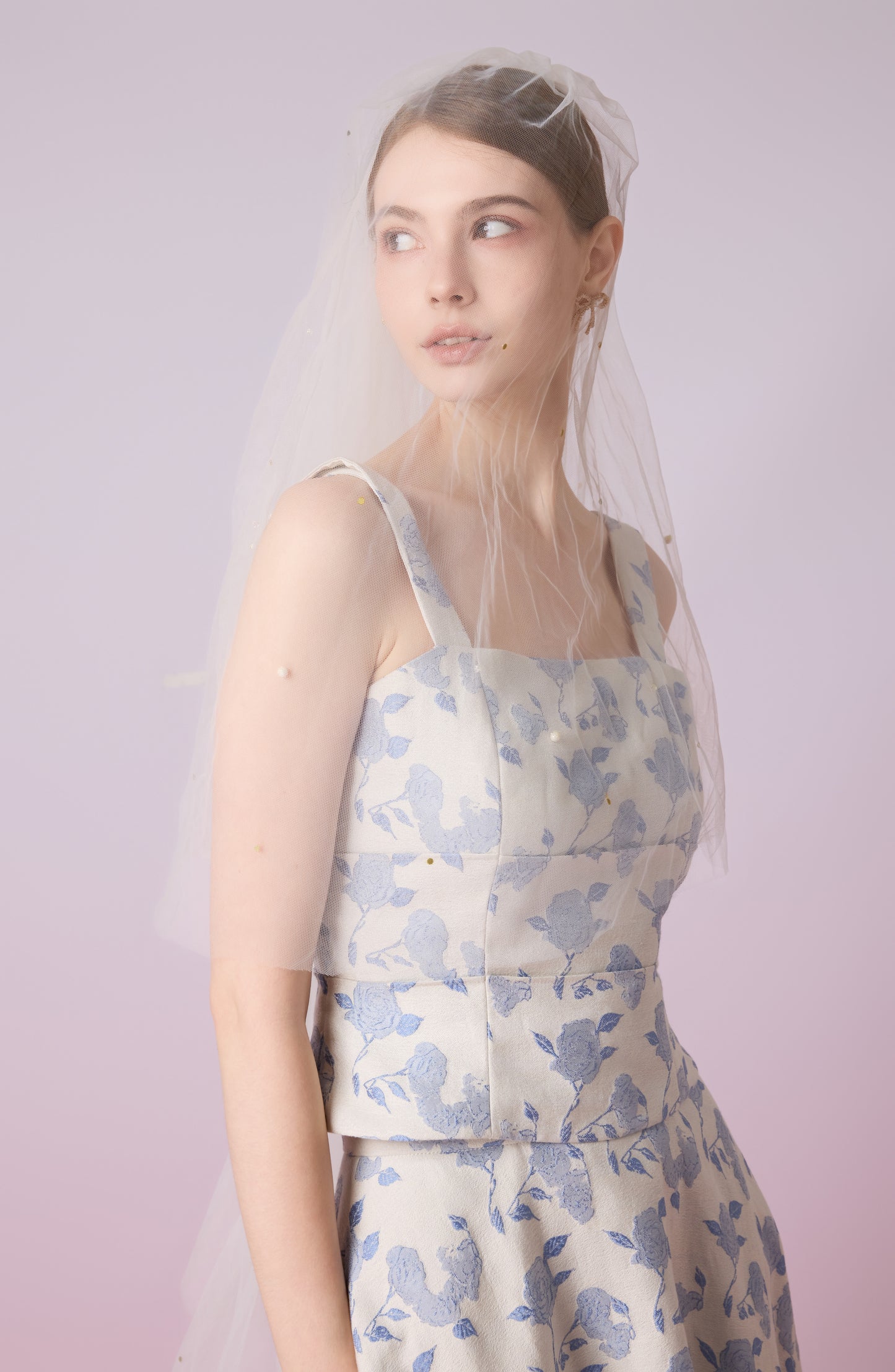 Giuseppina White With Rose Print Strap Top