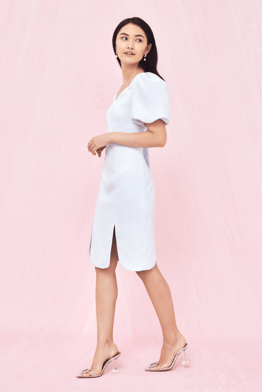 Florina Light Blue Dress - Nimisski