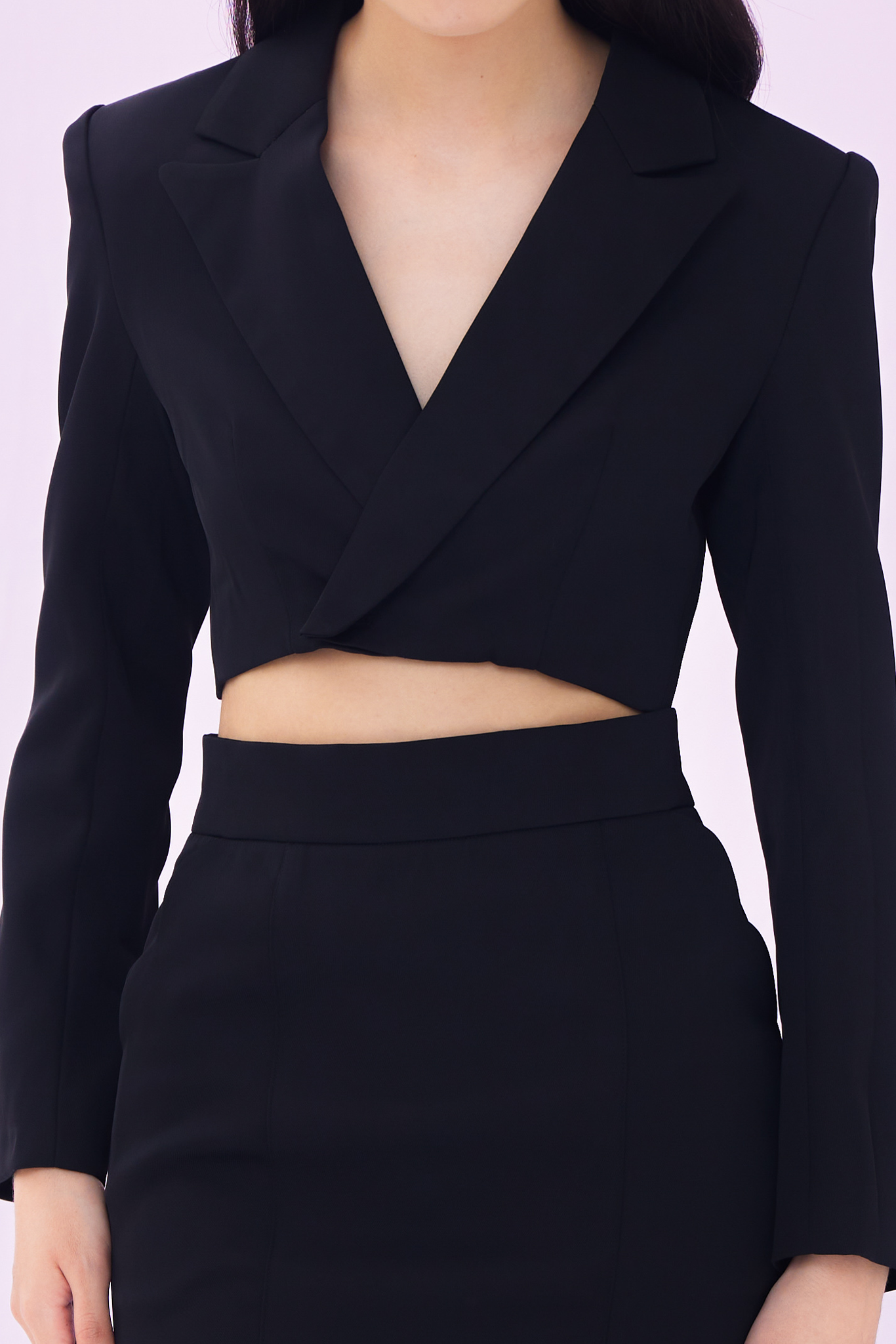 Gaynor Crop Black Jacket