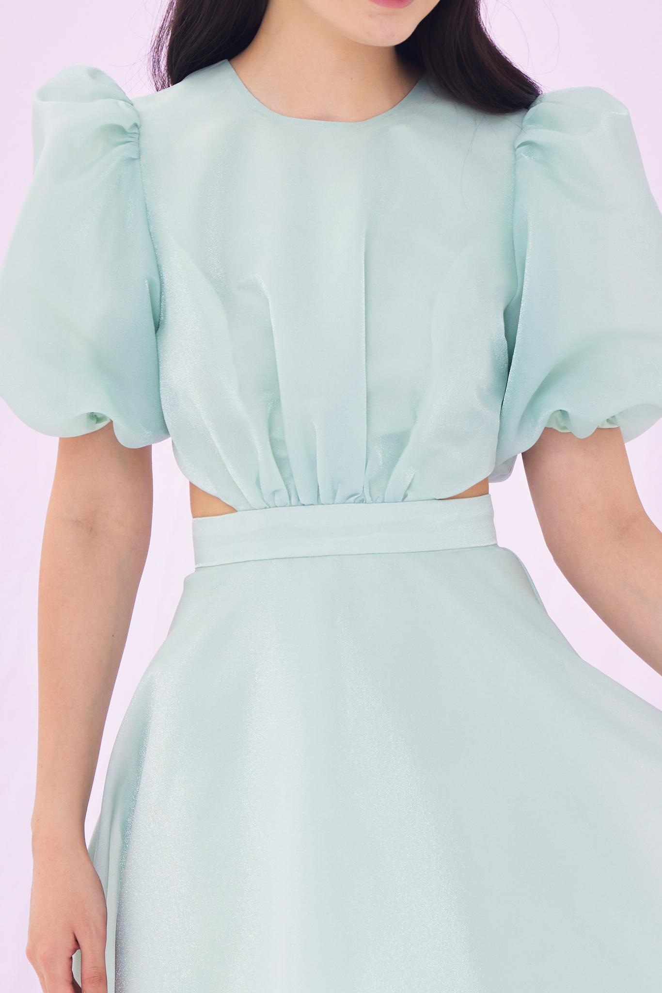 Glennice Green Organza Dress