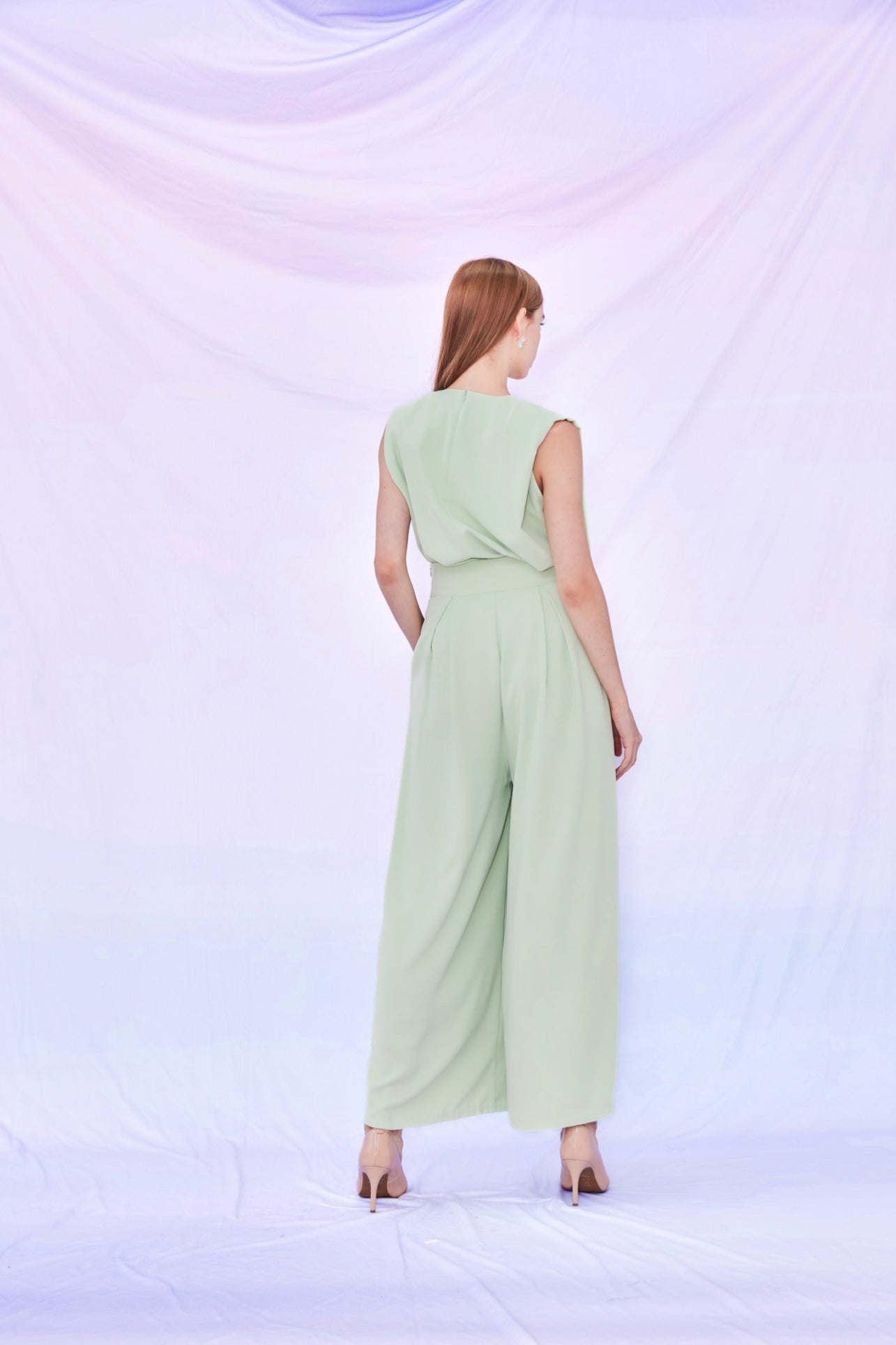 Elyssa Green Sleeveless Top
