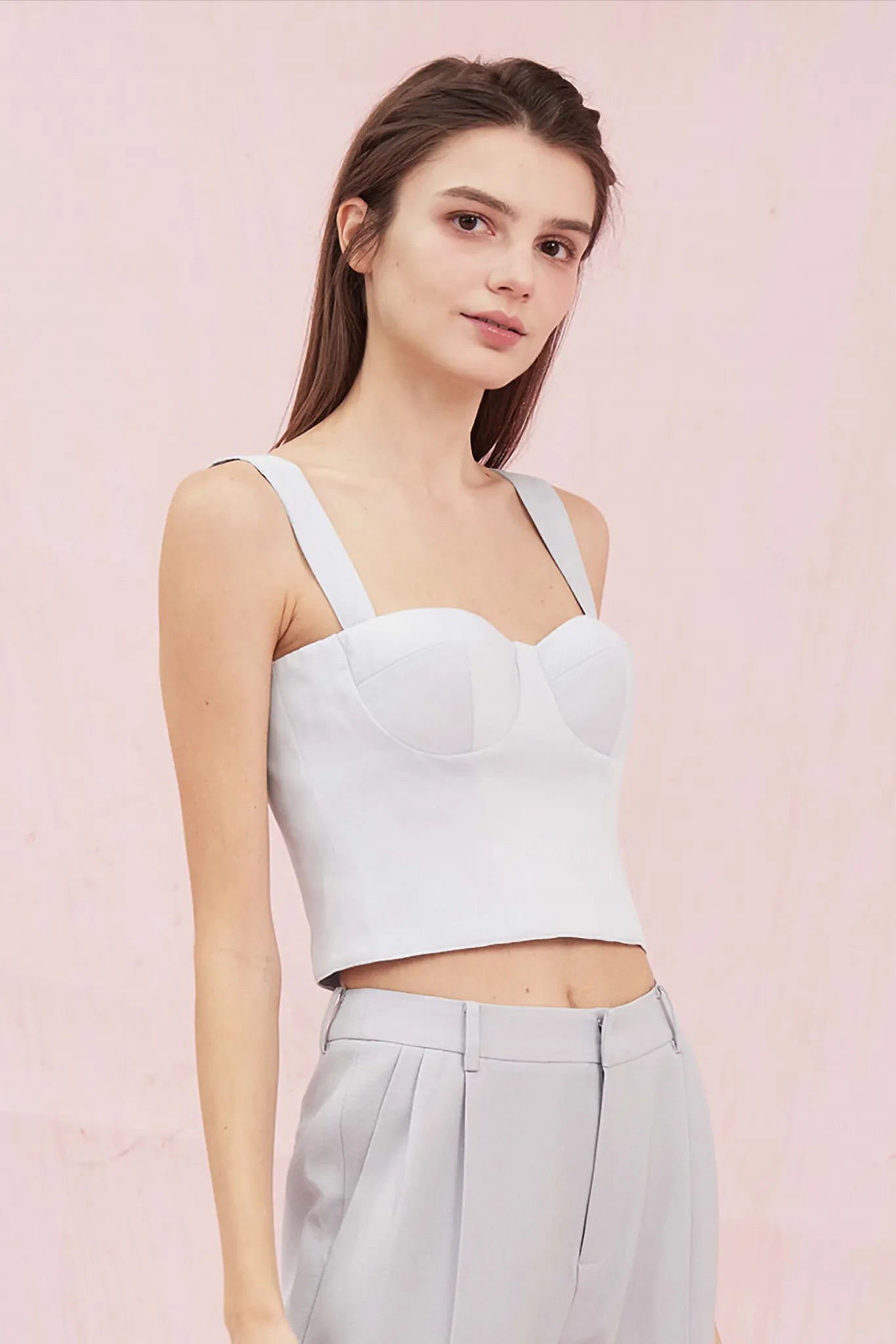 Alysson Light Blue Bustier Top - Nimisski