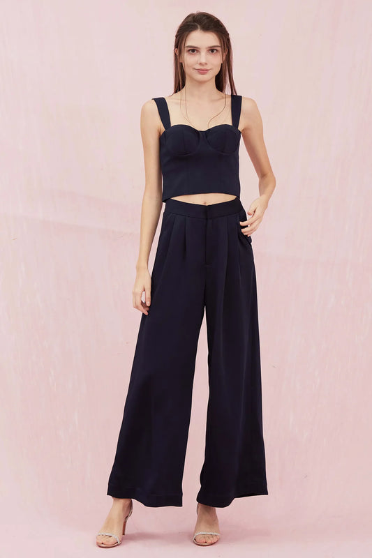 Alysson Navy Bustier Top - Nimisski