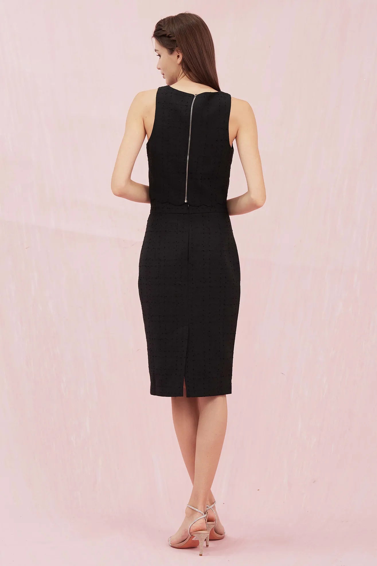 Gavriela Black Tweed Skirt