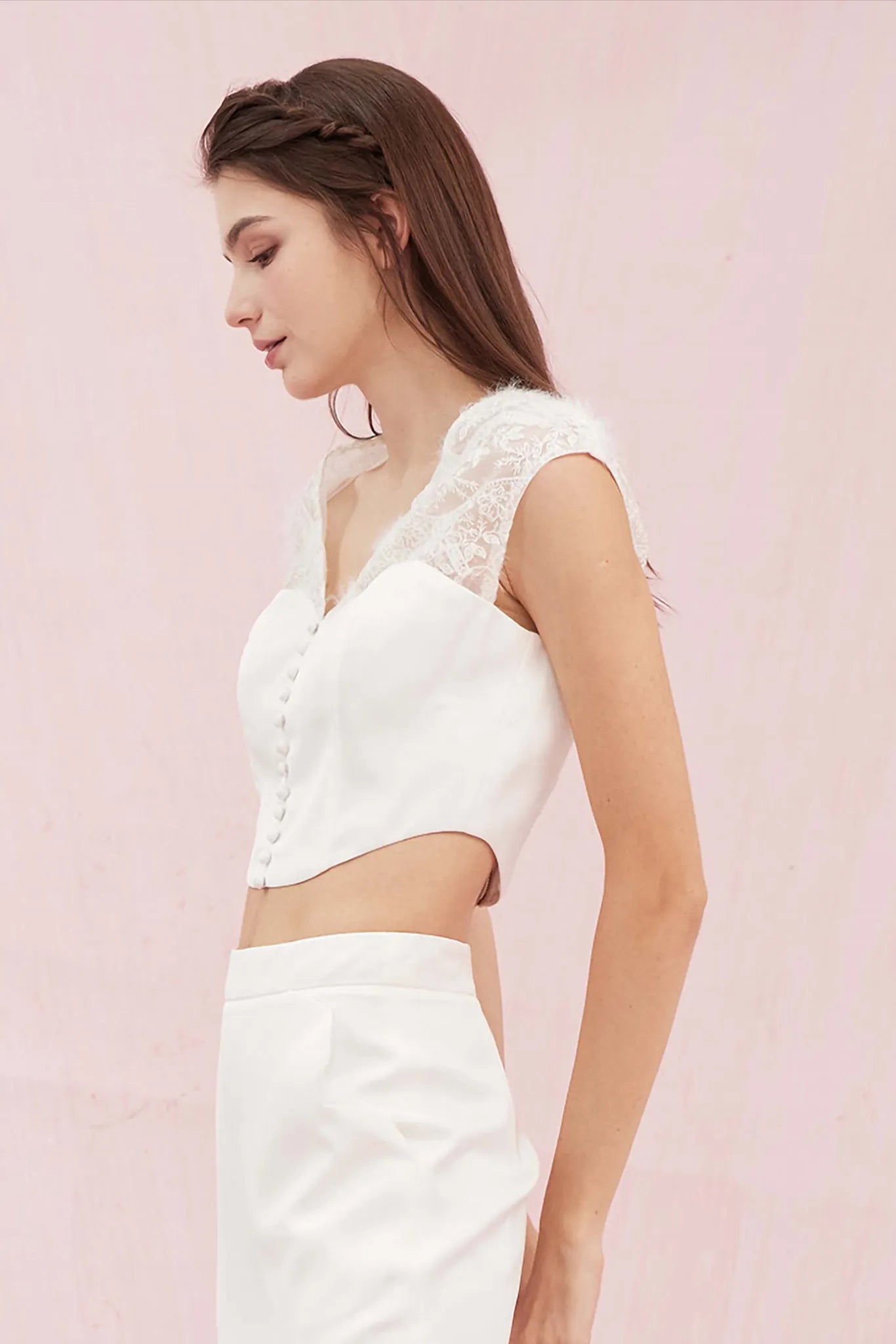 Geena White Lace Top - Nimisski