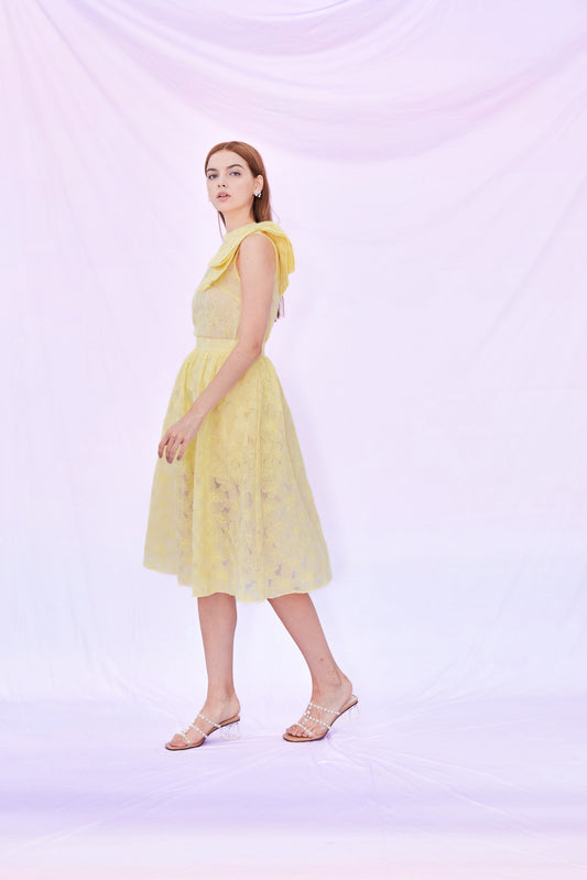 Fiona Yellow Floral Skirt