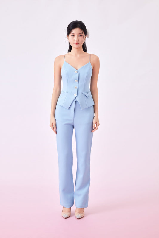 Gaila Sky Blue Top - Nimisski