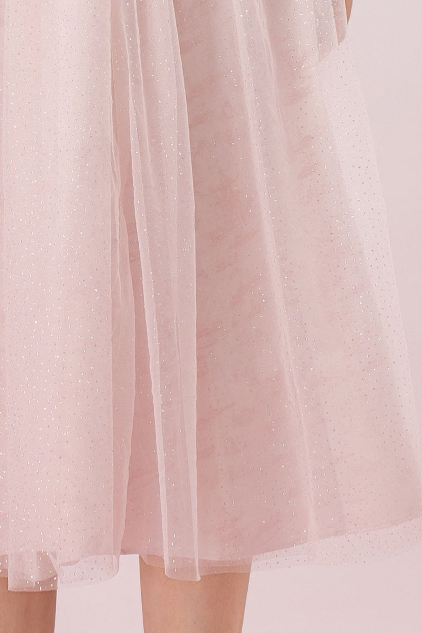 Genna Pink Mesh Midi Skirt - Nimisski
