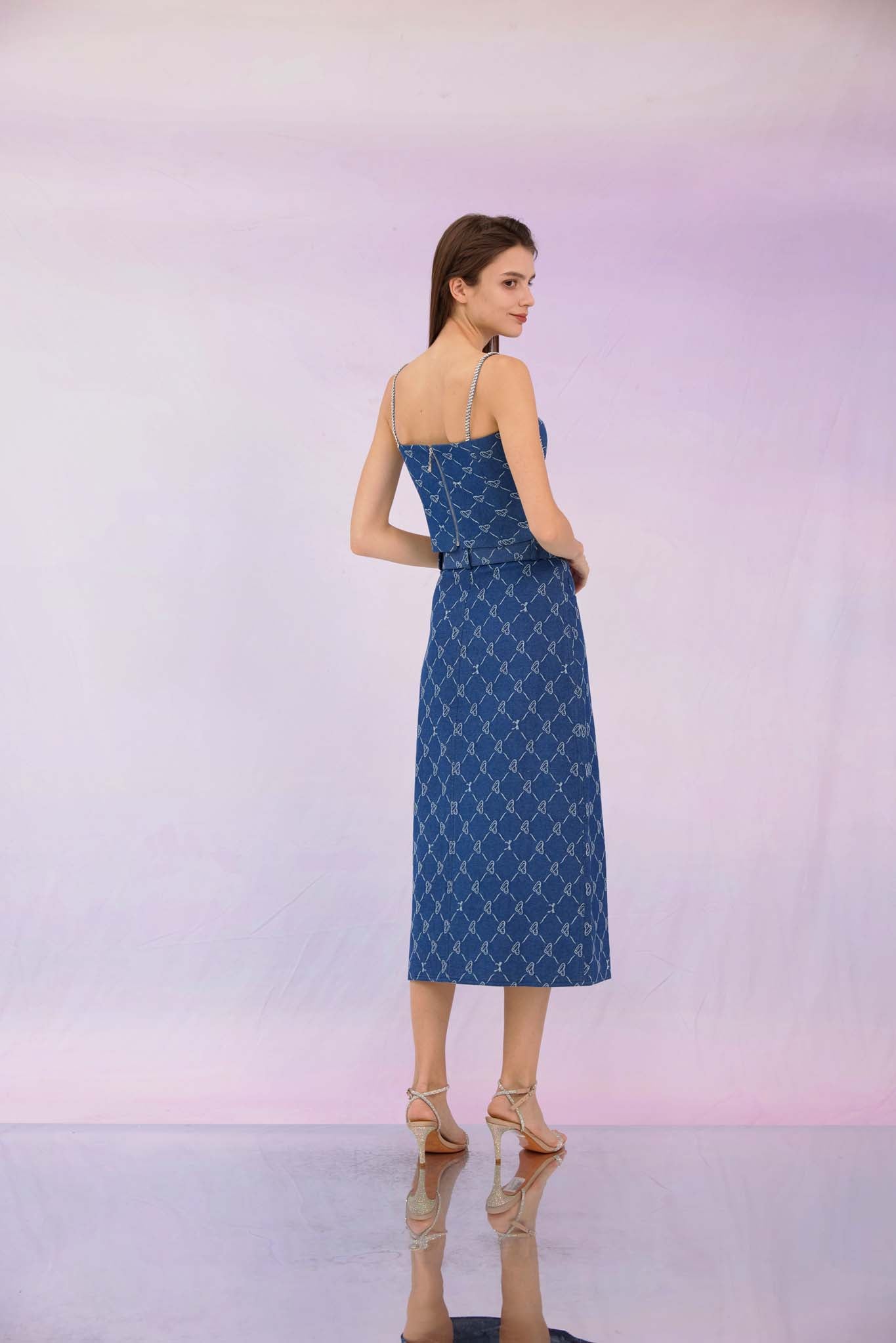 Gabbie Dark Blue Denim Skirt