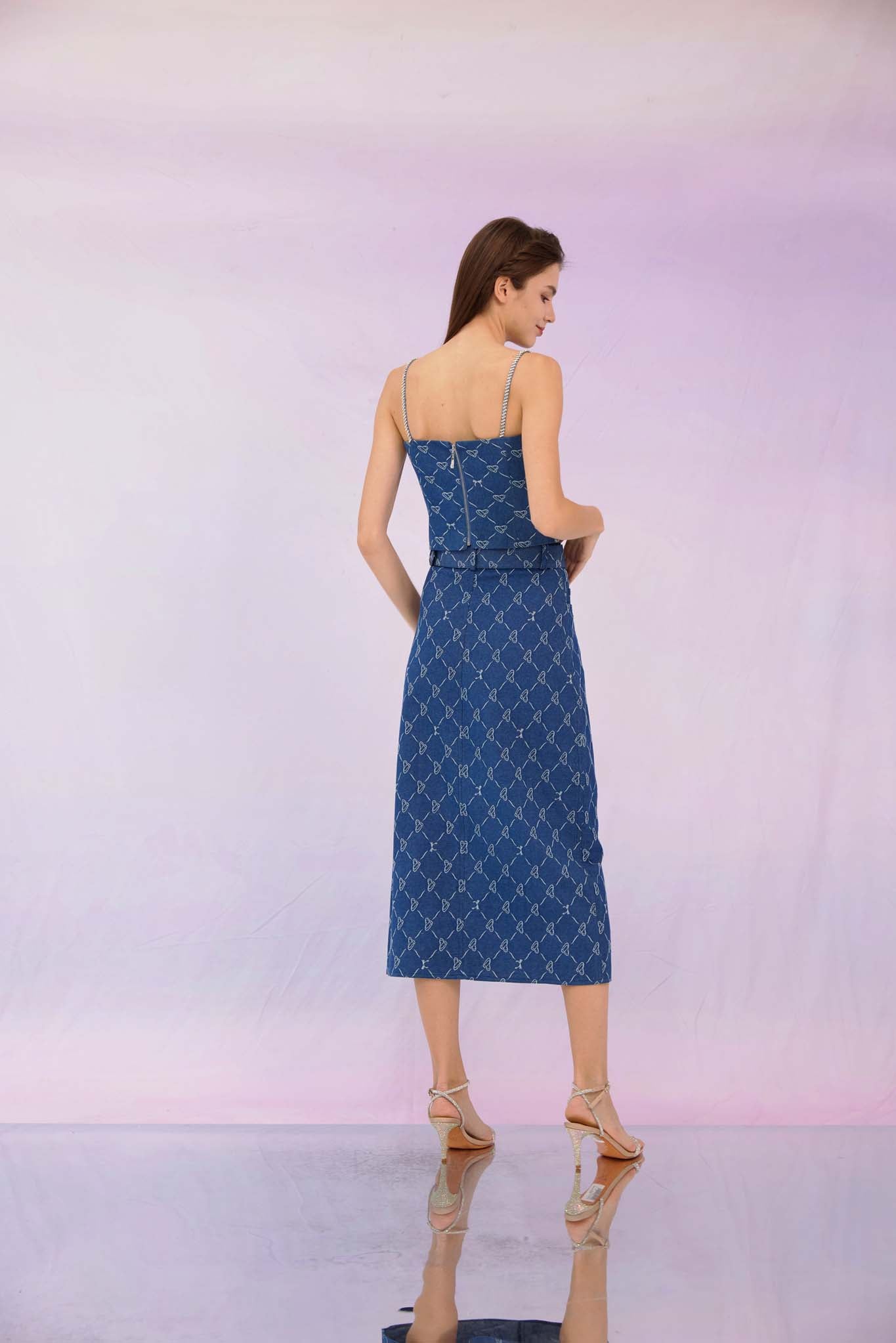 Gabbie Dark Blue Denim Skirt