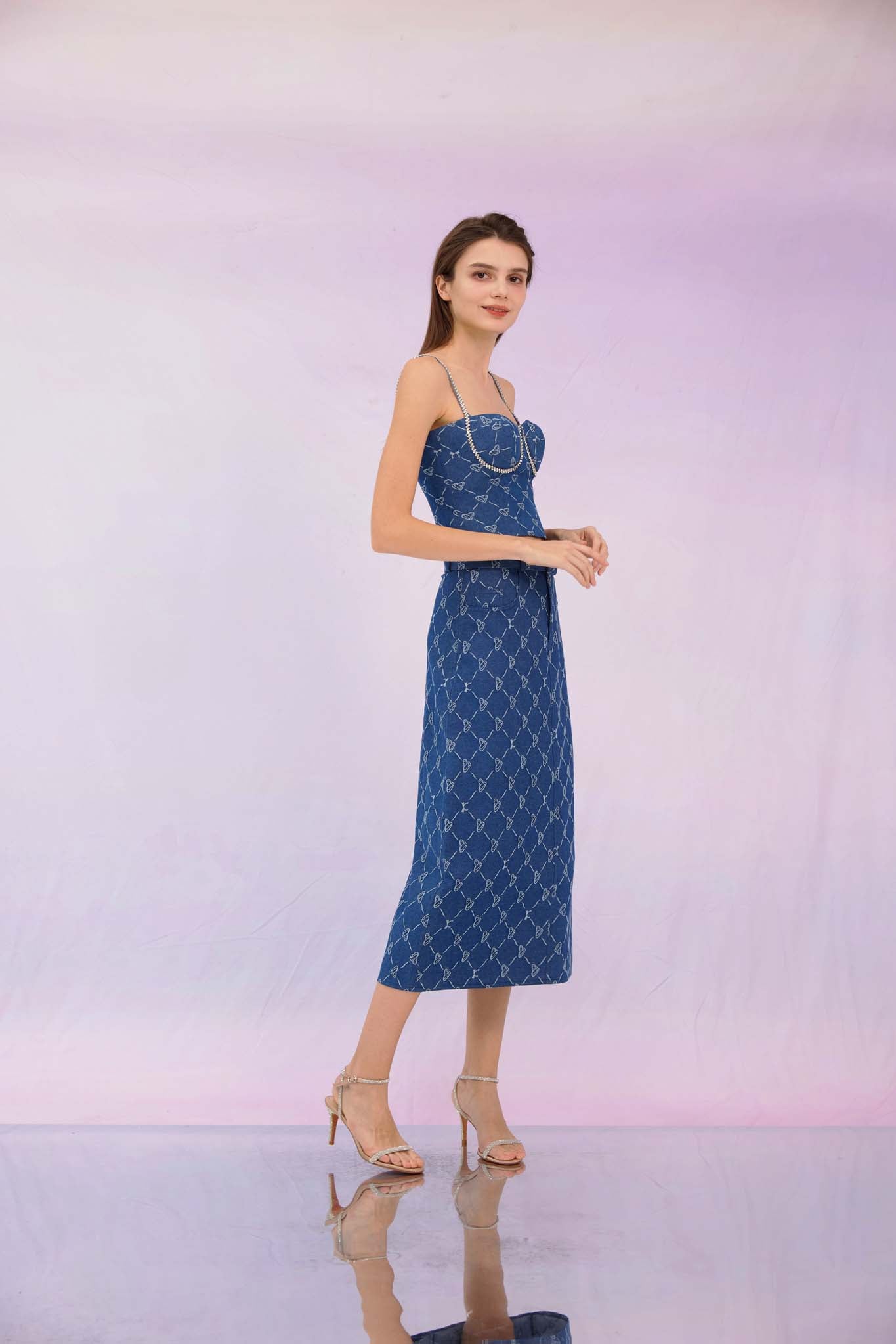 Gabbie Dark Blue Denim Skirt