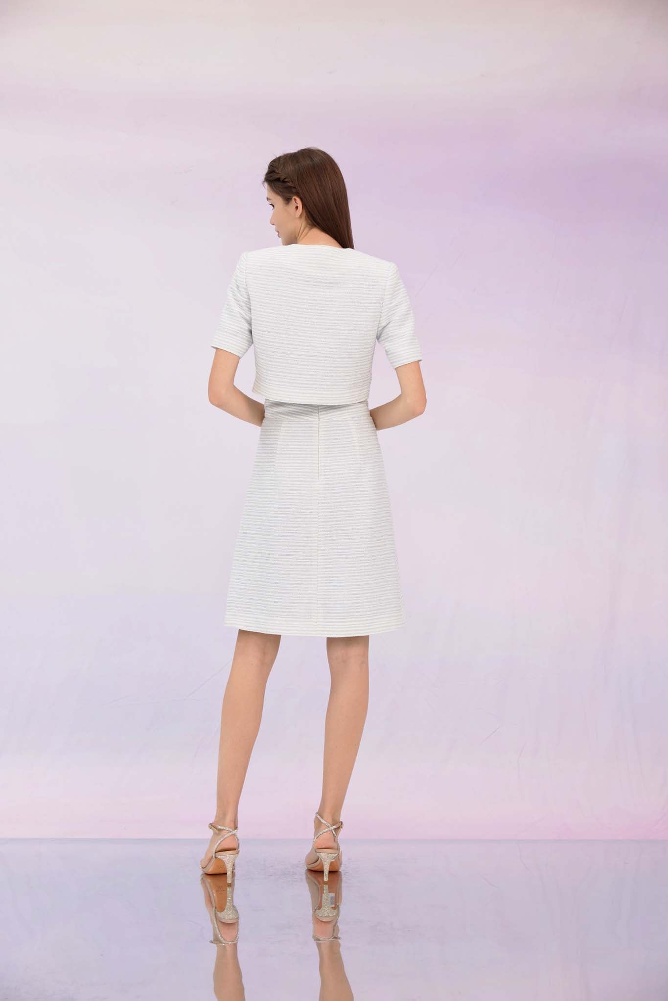 Gwynn Blue Striped Skirt