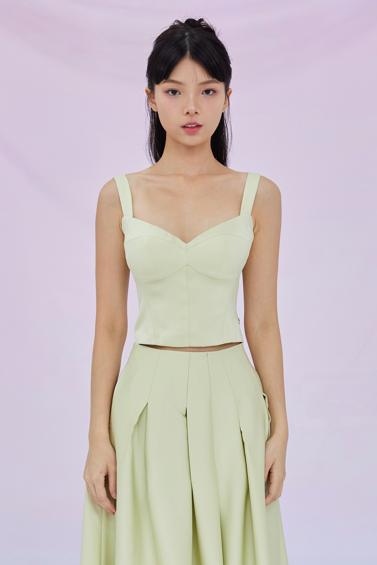 Giovana Green Padded Top