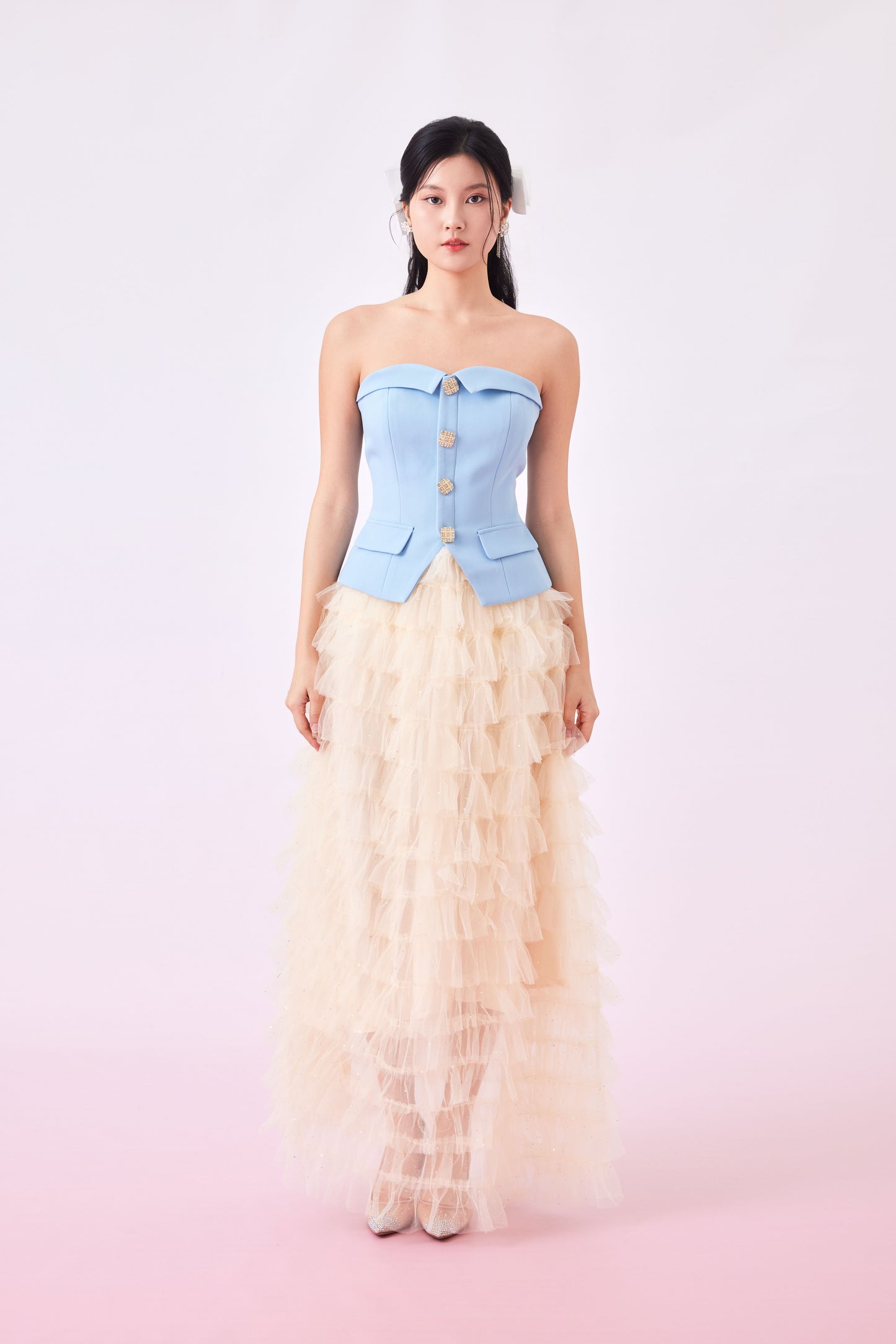 Georganna Sky Blue Tube Top