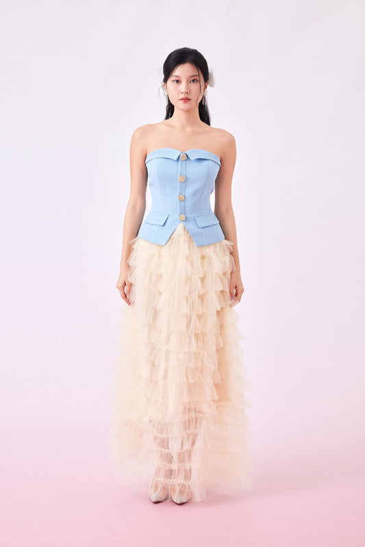 Georganna Sky Blue Tube Top - Nimisski