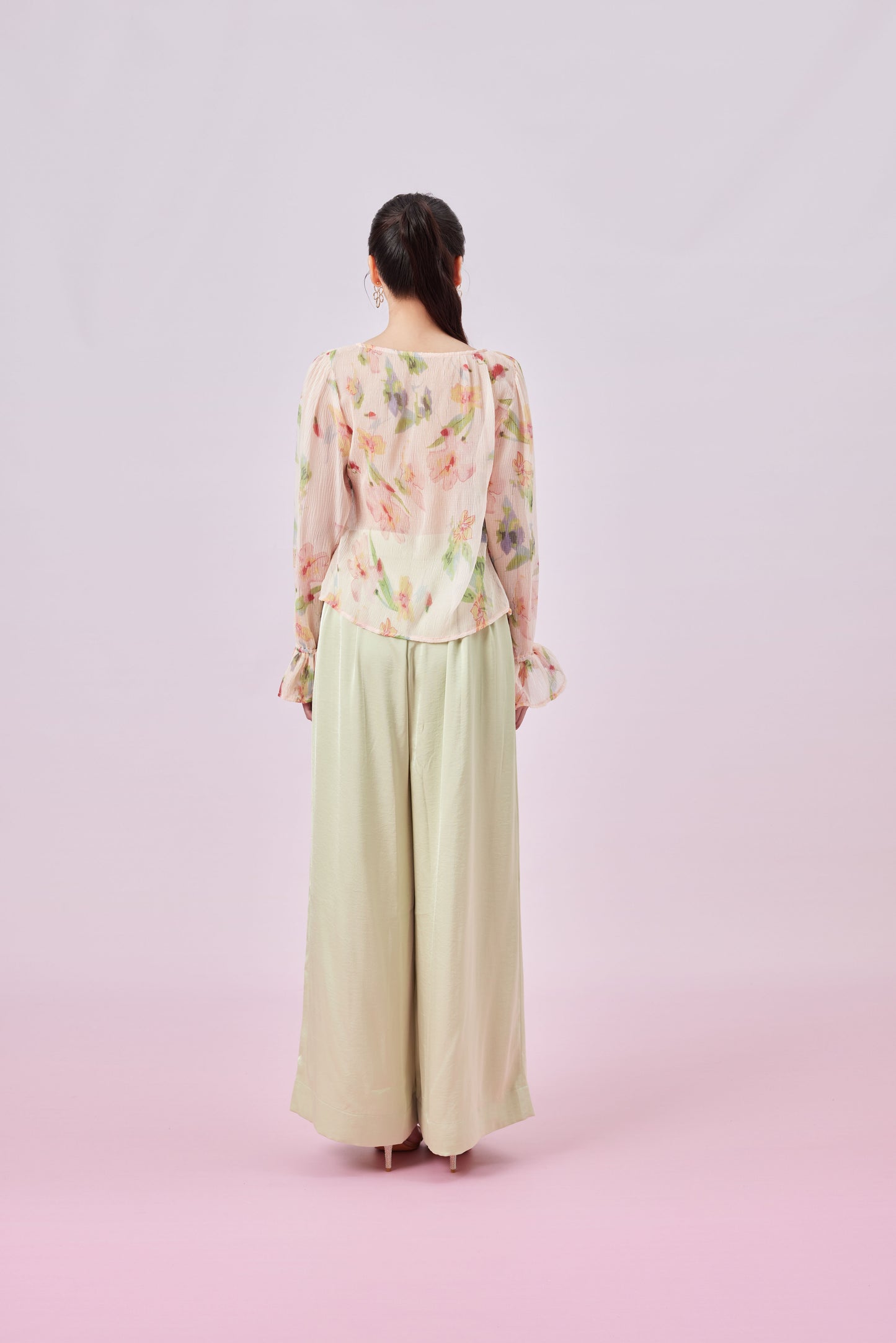 Gilah Floral Print Peach Top
