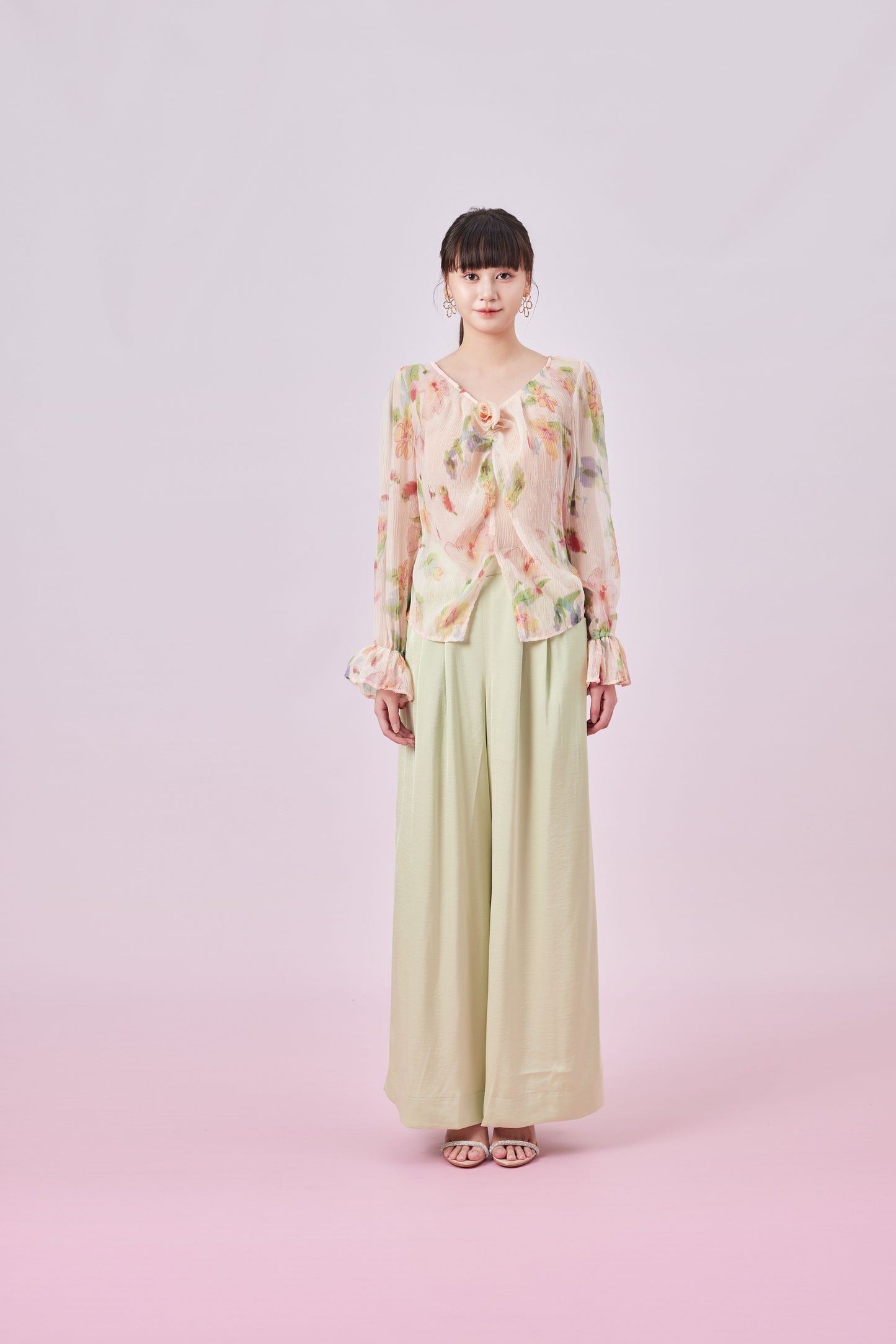Gilah Floral Print Peach Top