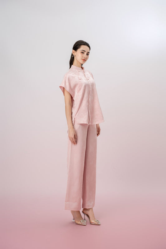 Galianna Pink Straight Pants - Nimisski
