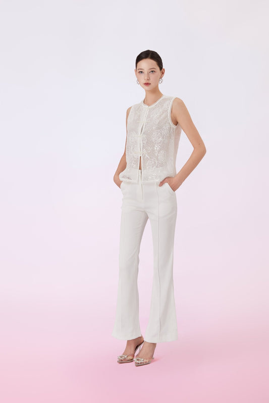 Emmalyn White Pants - Nimisski