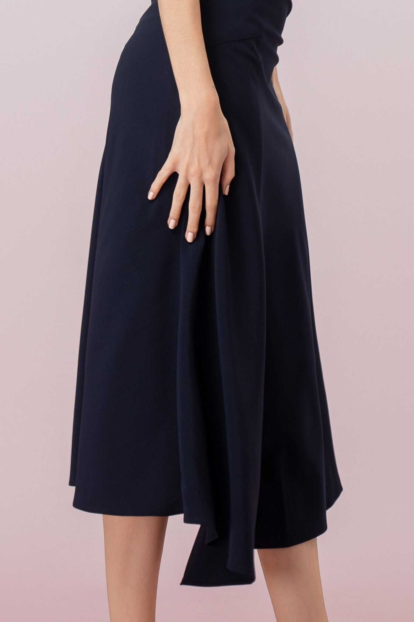 Gayll Navy Ruched Skirt - Nimisski
