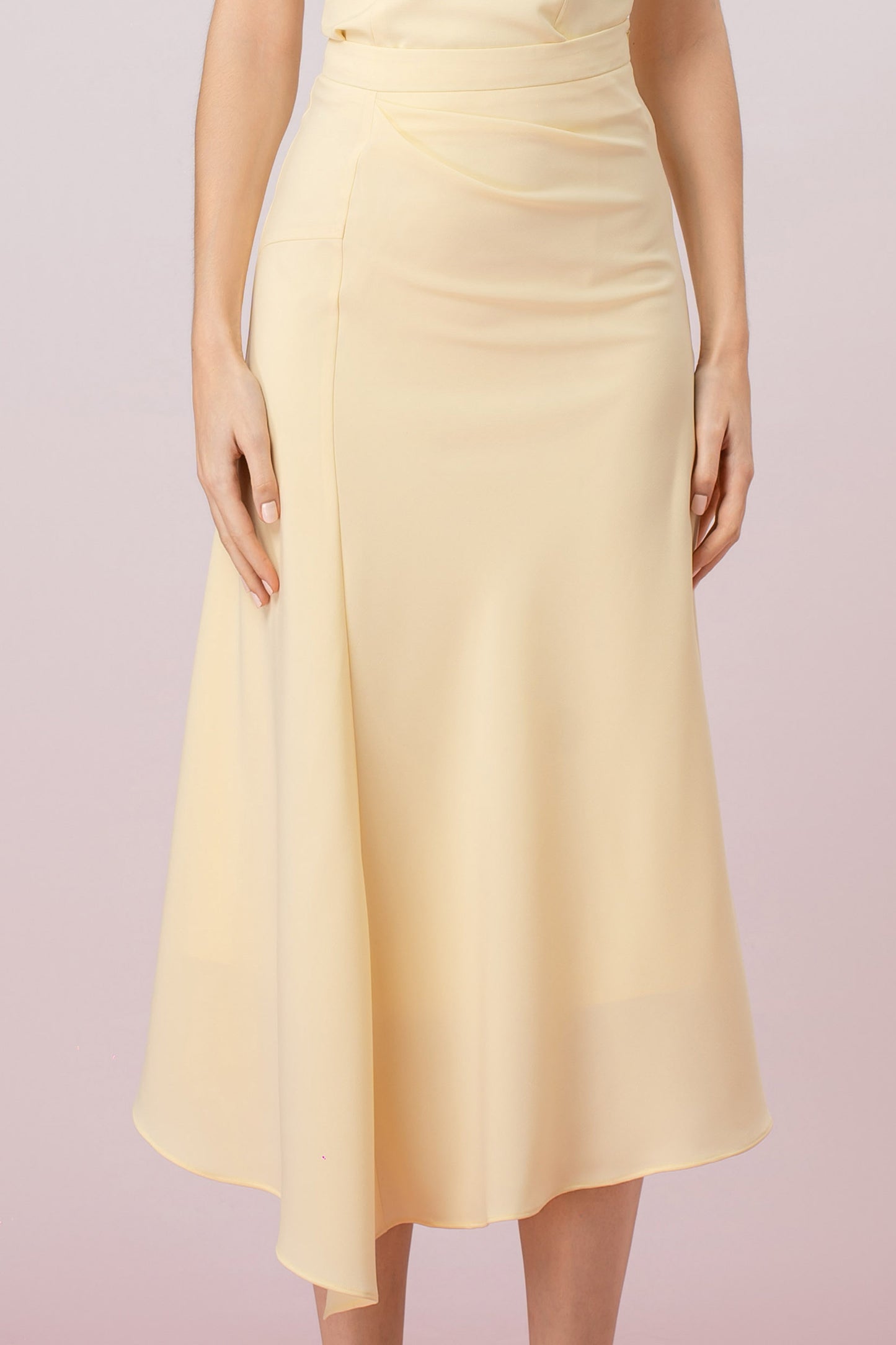 Gayll Yellow Ruched Skirt