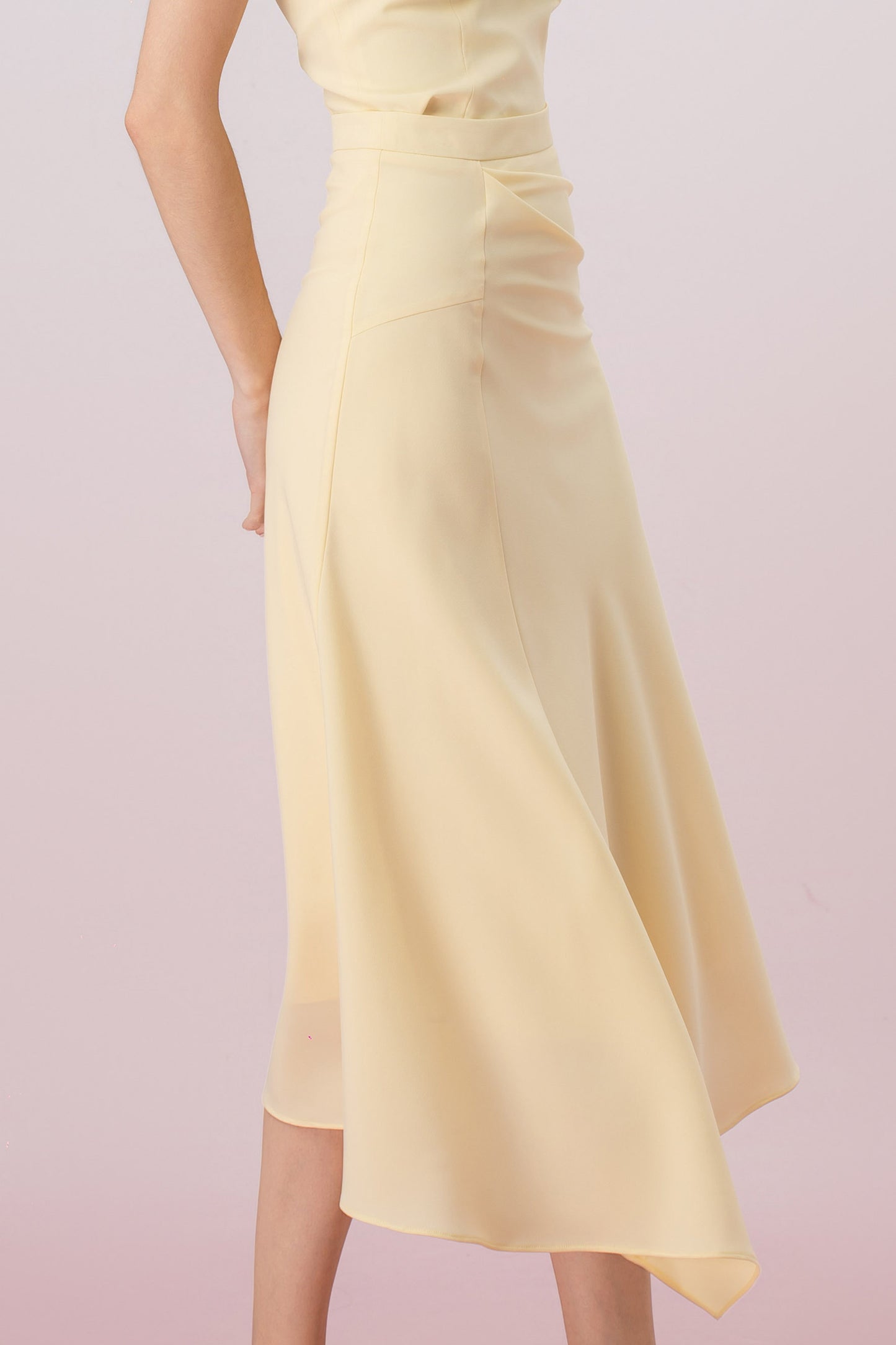 Gayll Yellow Ruched Skirt
