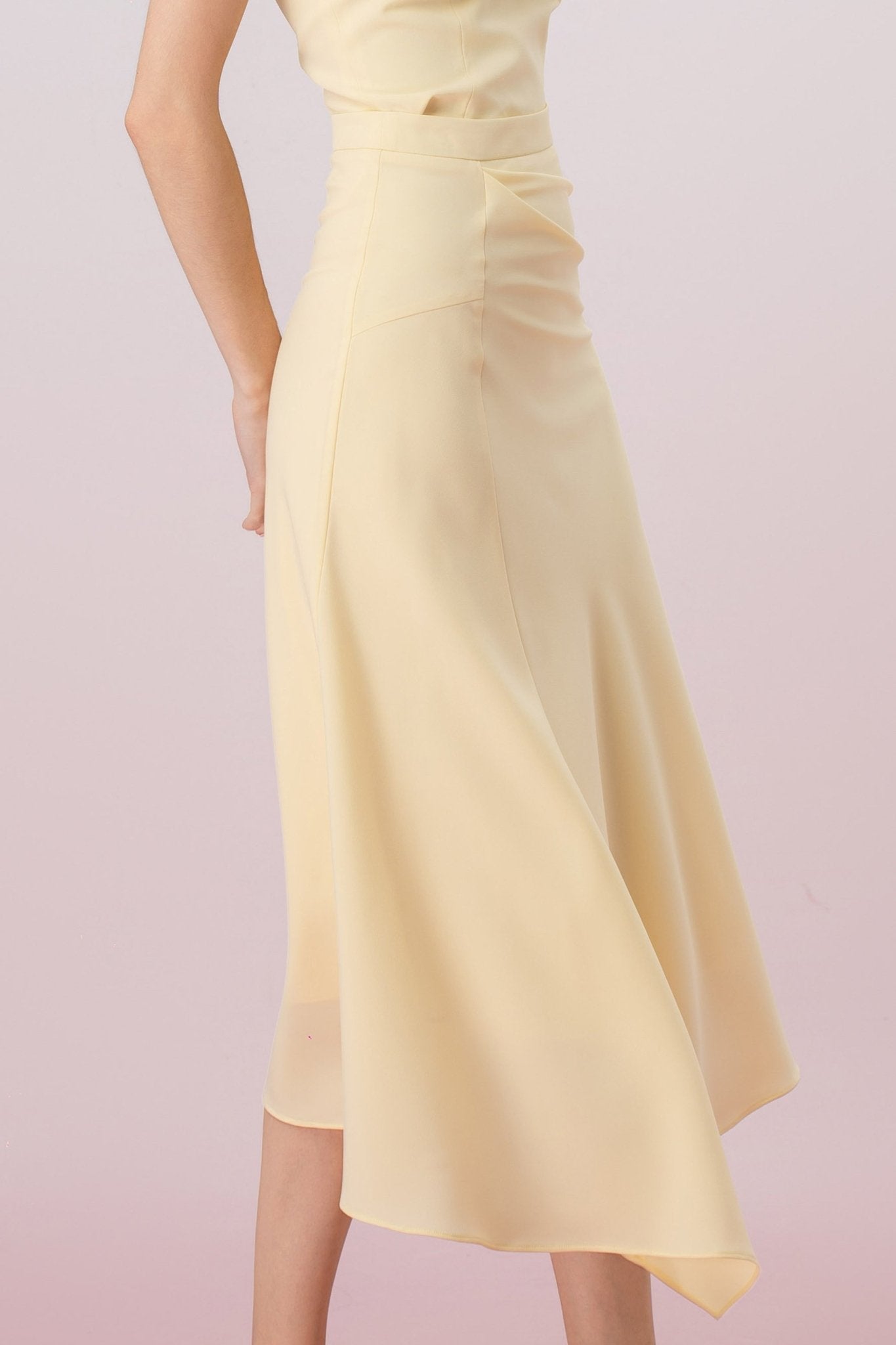 Gayll Yellow Ruched Skirt - Nimisski