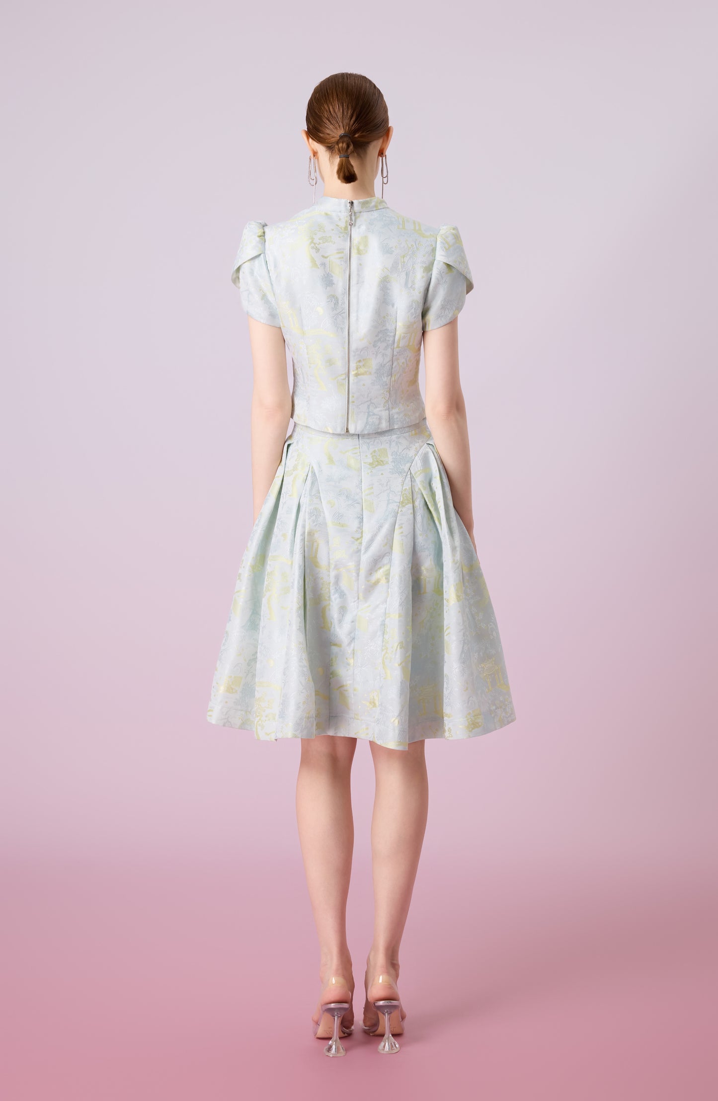 Josette Green Pleated Skirt